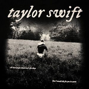 Taylor Swift official FOLKLORE tee shirt PEACE lyrics MEDIUM